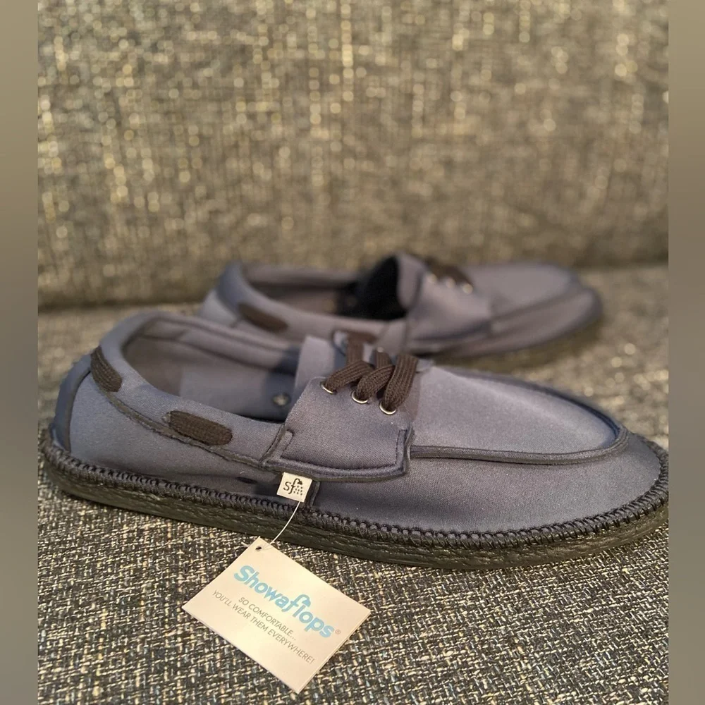 Showaflops~NWT~Men’s Classic Boat Shoe~Neoprene~Flexible Sole~Size 13/14